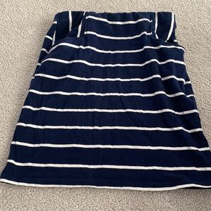 Blue and White Skirt